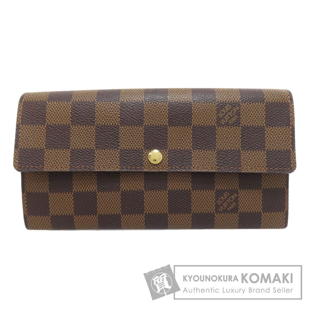 Louis Vuitton Portefeuille Sarah Long Wallet coin Damier Canvas
